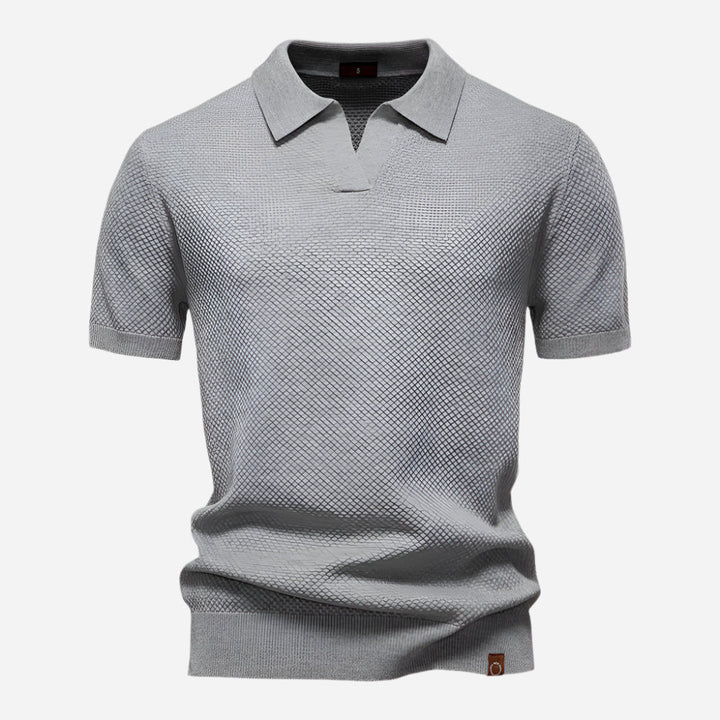 Marcus | Men's Short Sleeve Knit Polo Shirt