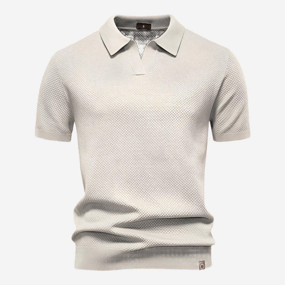 Marcus | Men's Short Sleeve Knit Polo Shirt