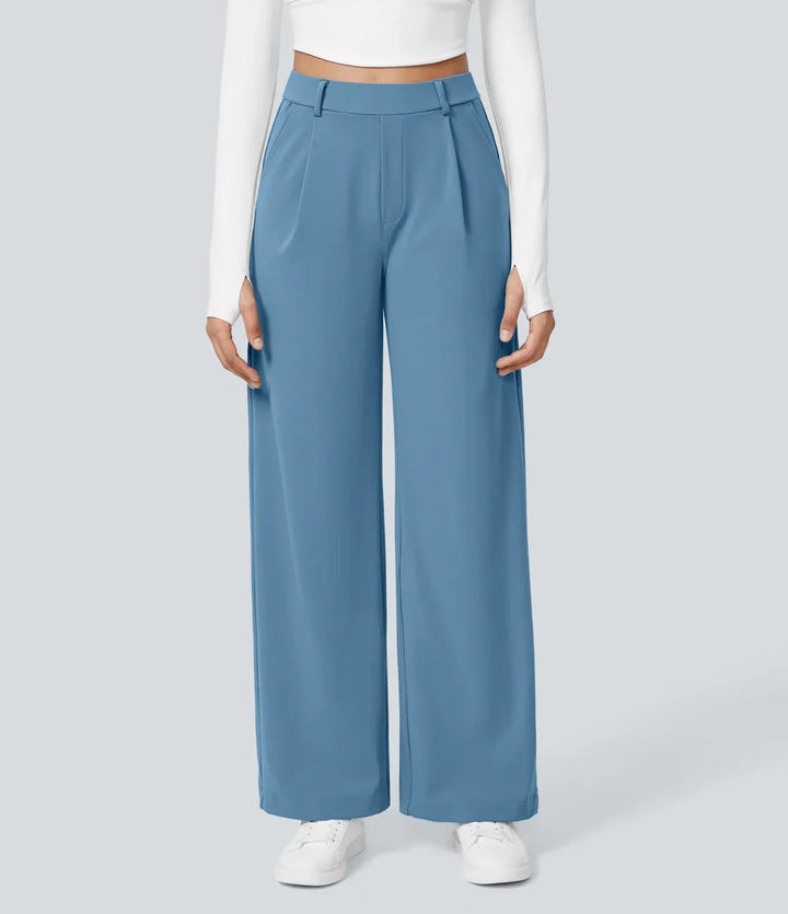 Celeste | High-Waist Straight-Leg Trousers
