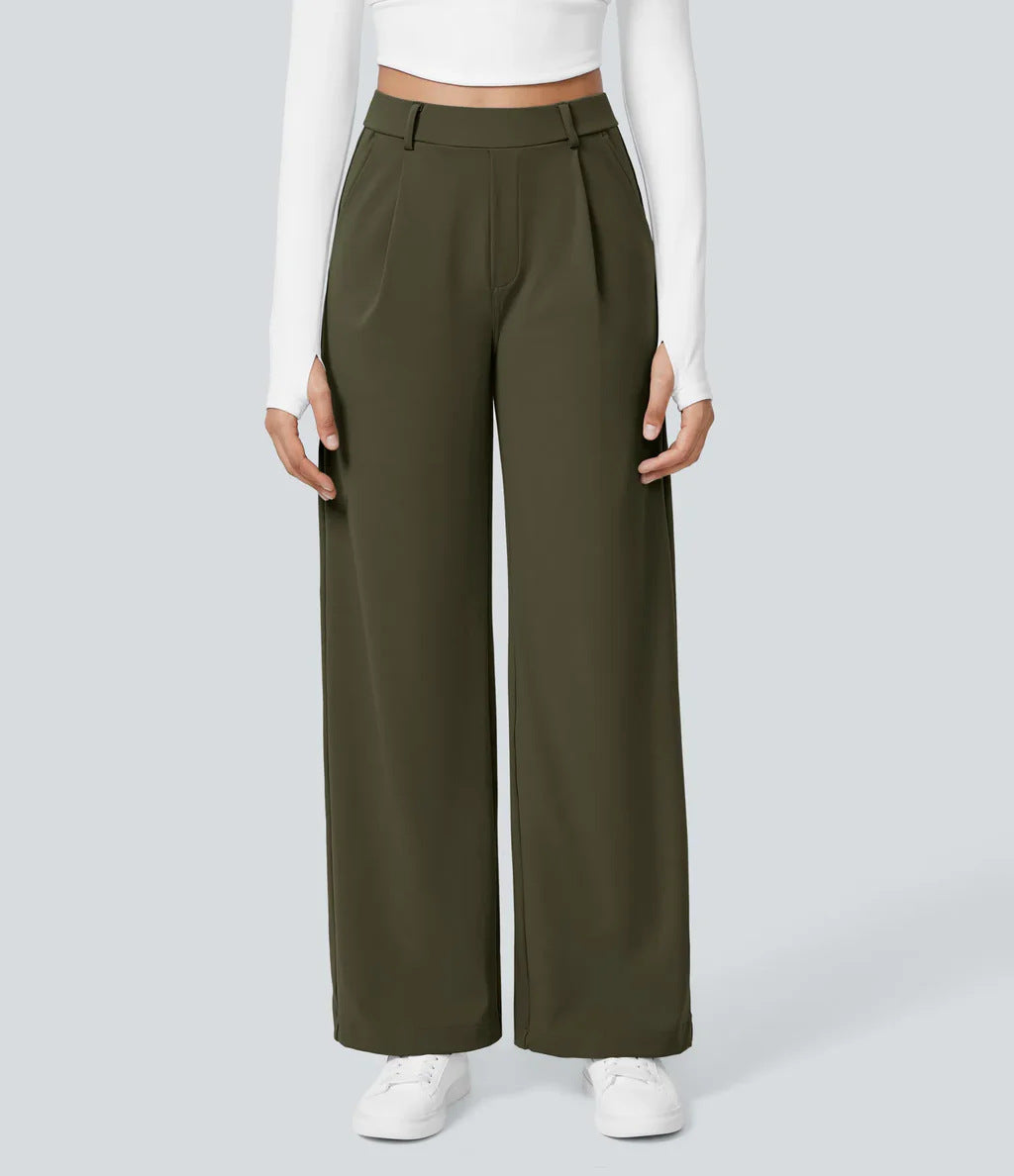 Celeste | High-Waist Straight-Leg Trousers