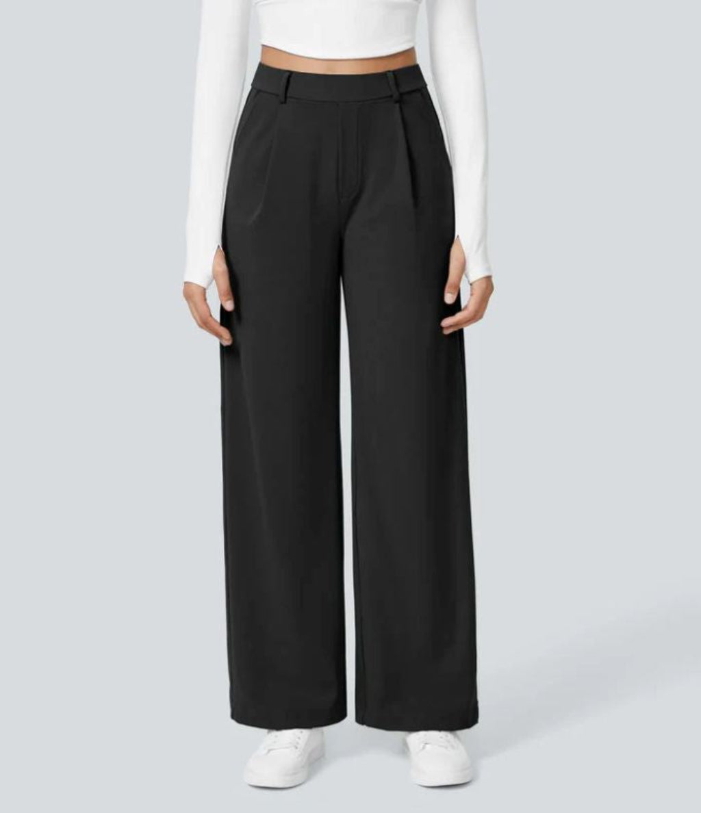 Celeste | High-Waist Straight-Leg Trousers