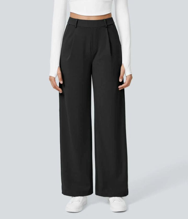 Celeste | High-Waist Straight-Leg Trousers