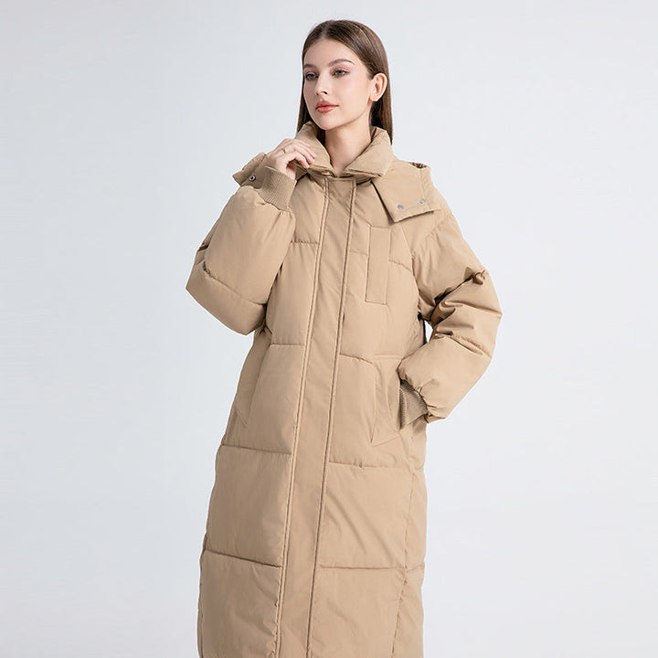 Nadia | Long Hooded Puffer Coat