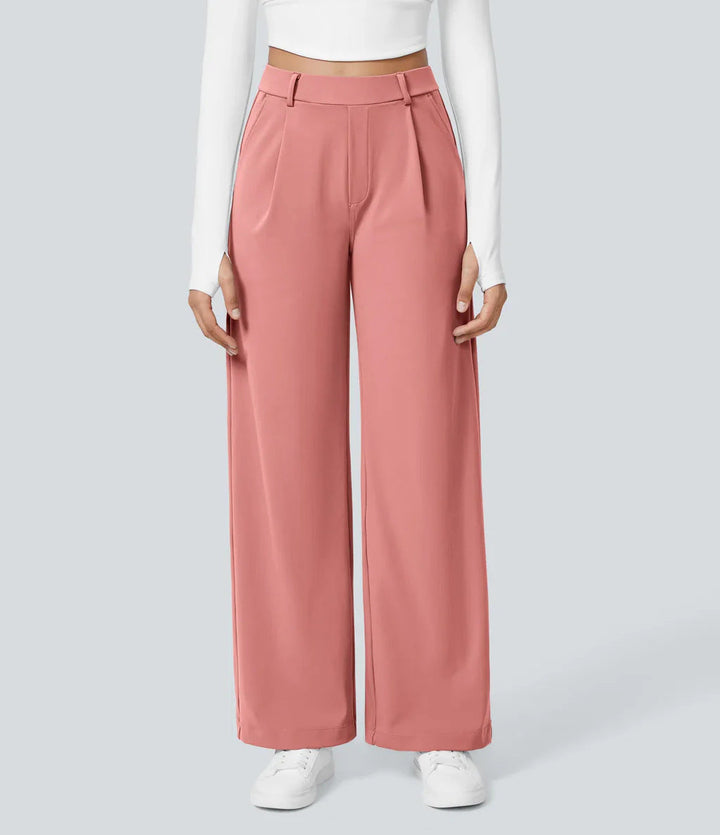 Celeste | High-Waist Straight-Leg Trousers