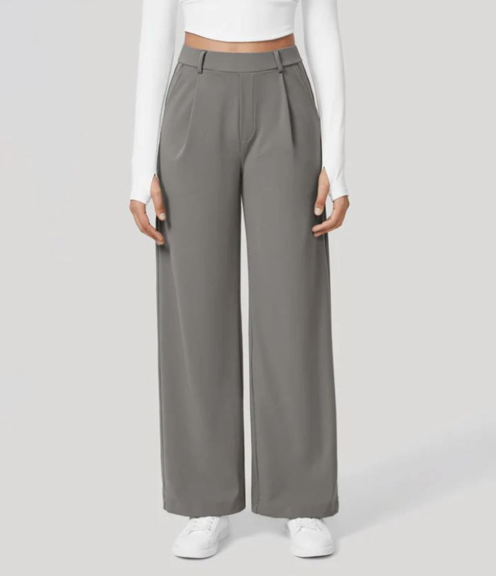Celeste | High-Waist Straight-Leg Trousers