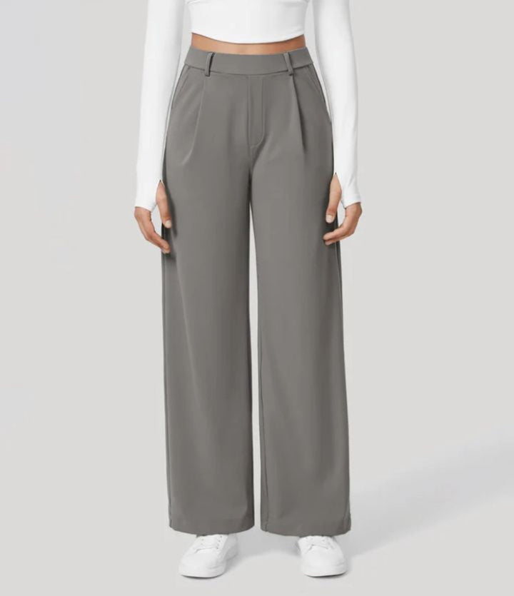 Celeste | High-Waist Straight-Leg Trousers
