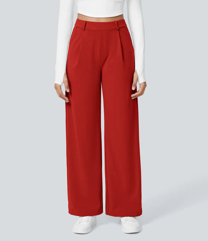 Celeste | High-Waist Straight-Leg Trousers