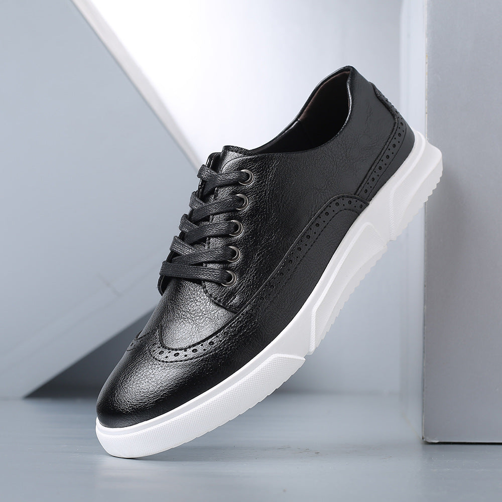 Calver | Men’s Brogue-Detail Lace-Up Trainers
