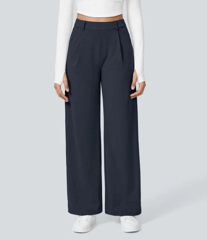 Celeste | High-Waist Straight-Leg Trousers