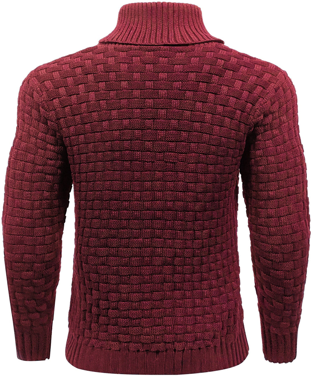 Callum | Men’s Textured Button-Collar Knit Pullover