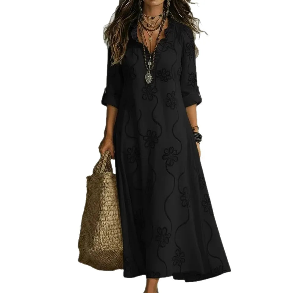 Seraphina | Embroidered Maxi Dress