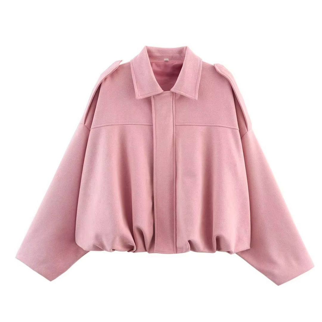 Fiora | Suede Bomber Jacket