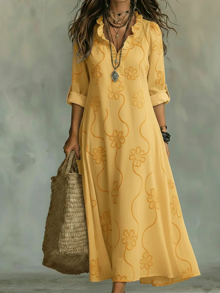 Seraphina | Embroidered Maxi Dress