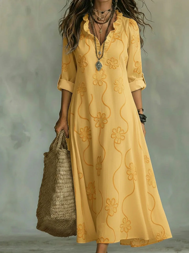 Seraphina | Embroidered Maxi Dress