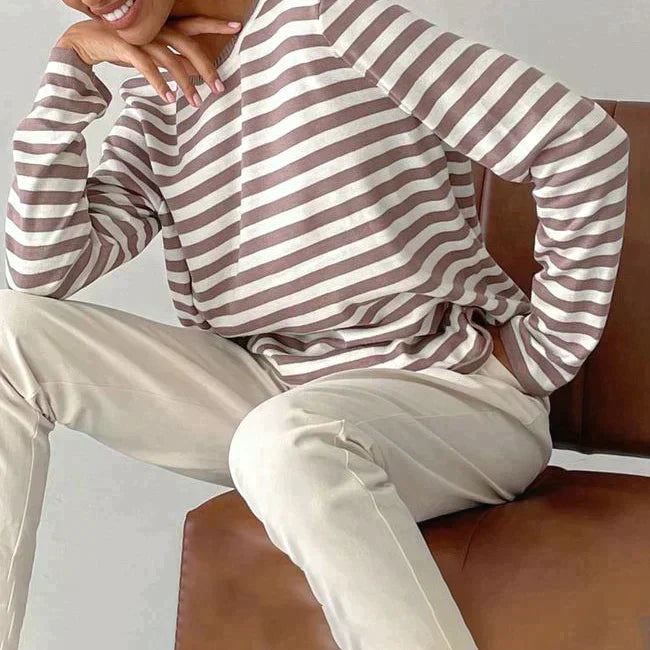 Camilla | Women Spring Long Sleeve Striped Top