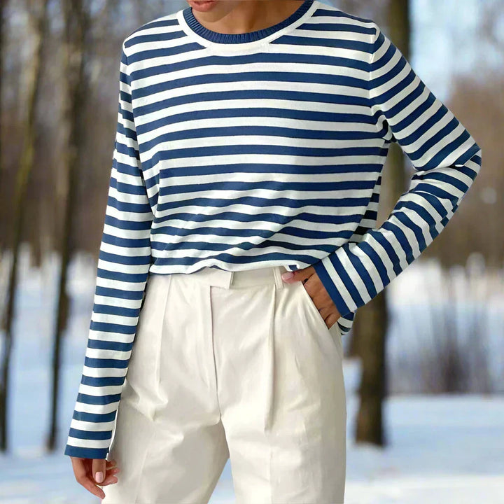 Camilla | Women Spring Long Sleeve Striped Top