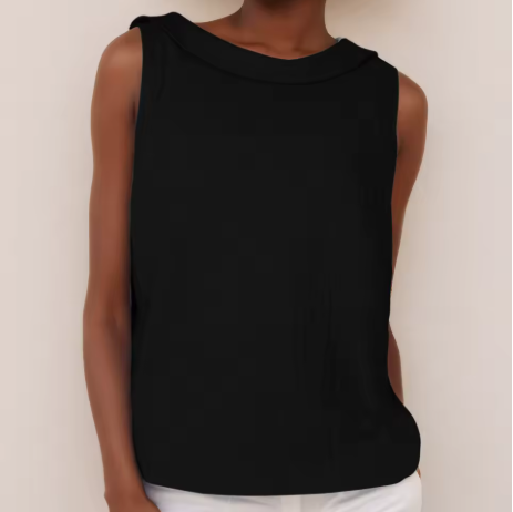 Elena | Sleeveless Roll-Neck Summer Top