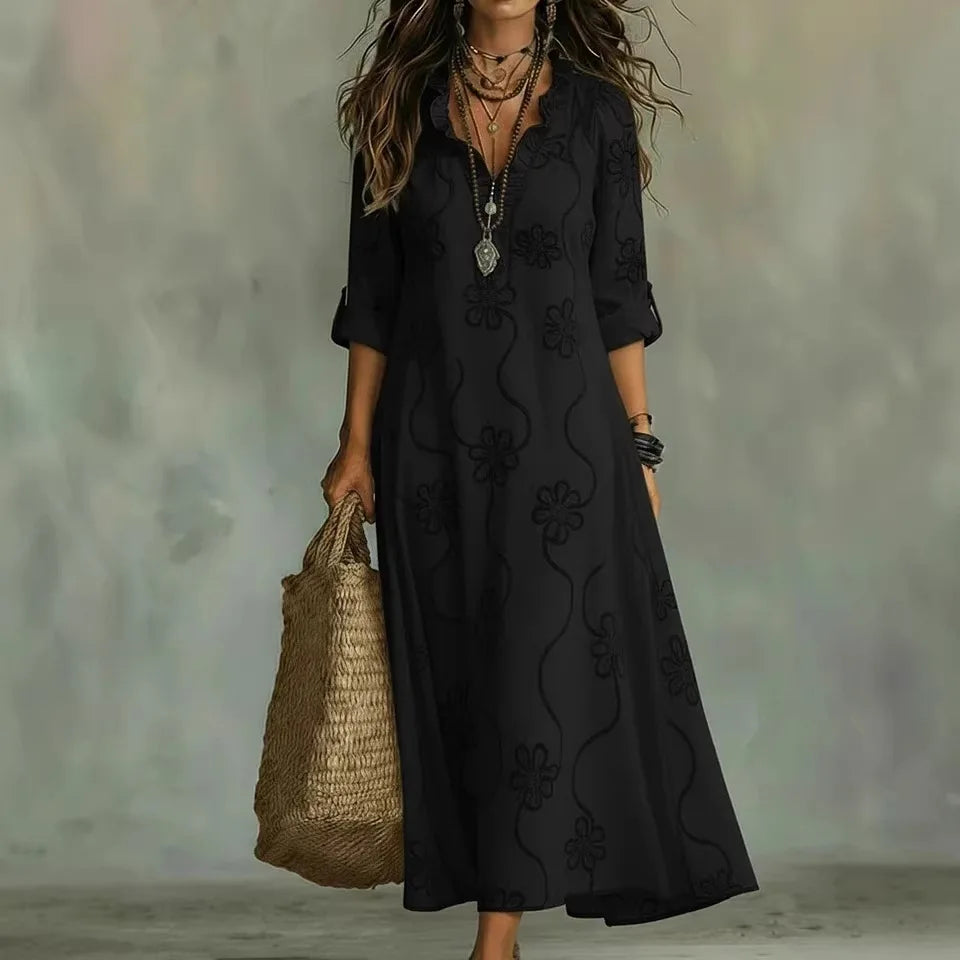 Seraphina | Embroidered Maxi Dress