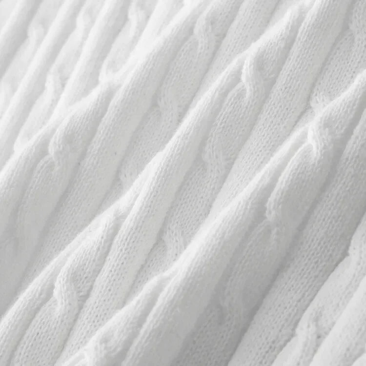 Loric | Men’s Cable-Knit Polo Shirt
