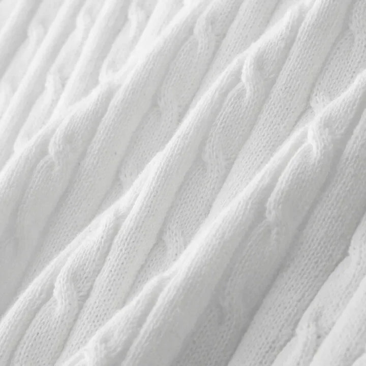 Loric | Men’s Cable-Knit Polo Shirt