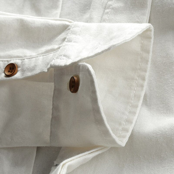 Renzo | Japanese-Inspired Stand Collar Shirt
