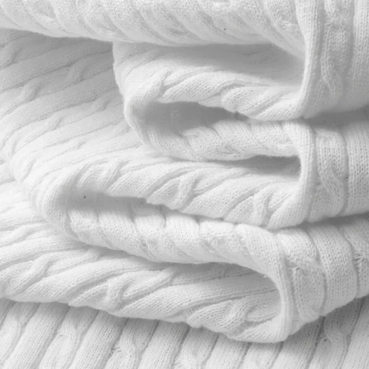 Loric | Men’s Cable-Knit Polo Shirt