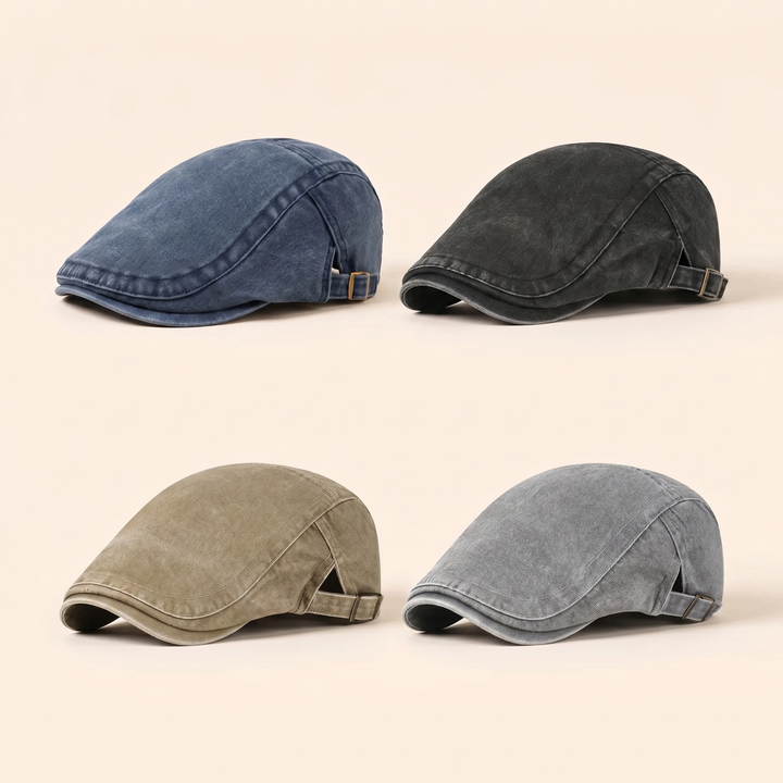 Fletcher | Men's Vintage Washed Flat Cap