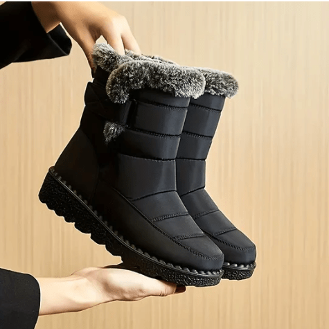 Hester | Women's Padded Snow Boots with Fluffy Cuff