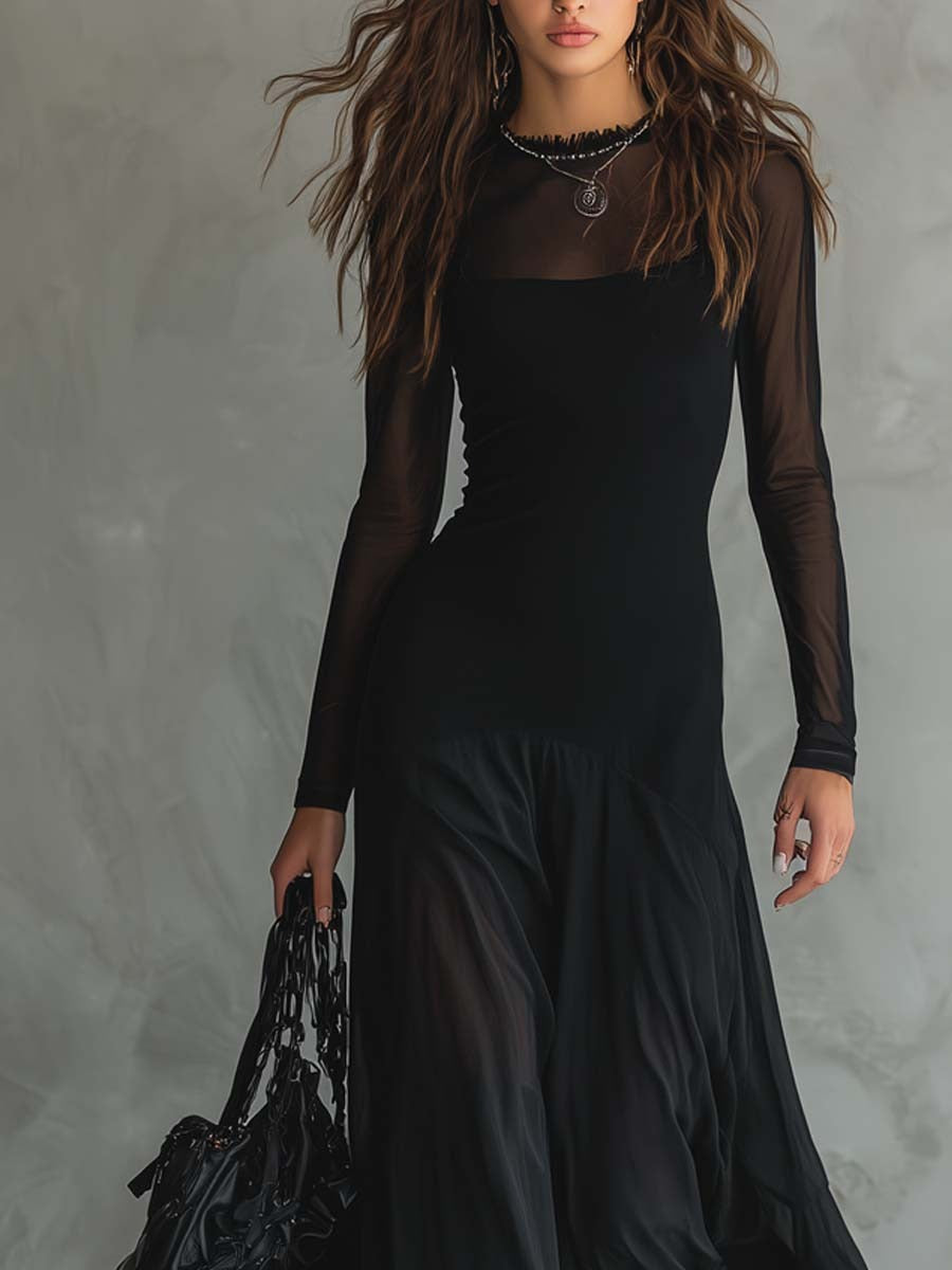 Lunaria | Soft-Fit Elegant Maxi Dress