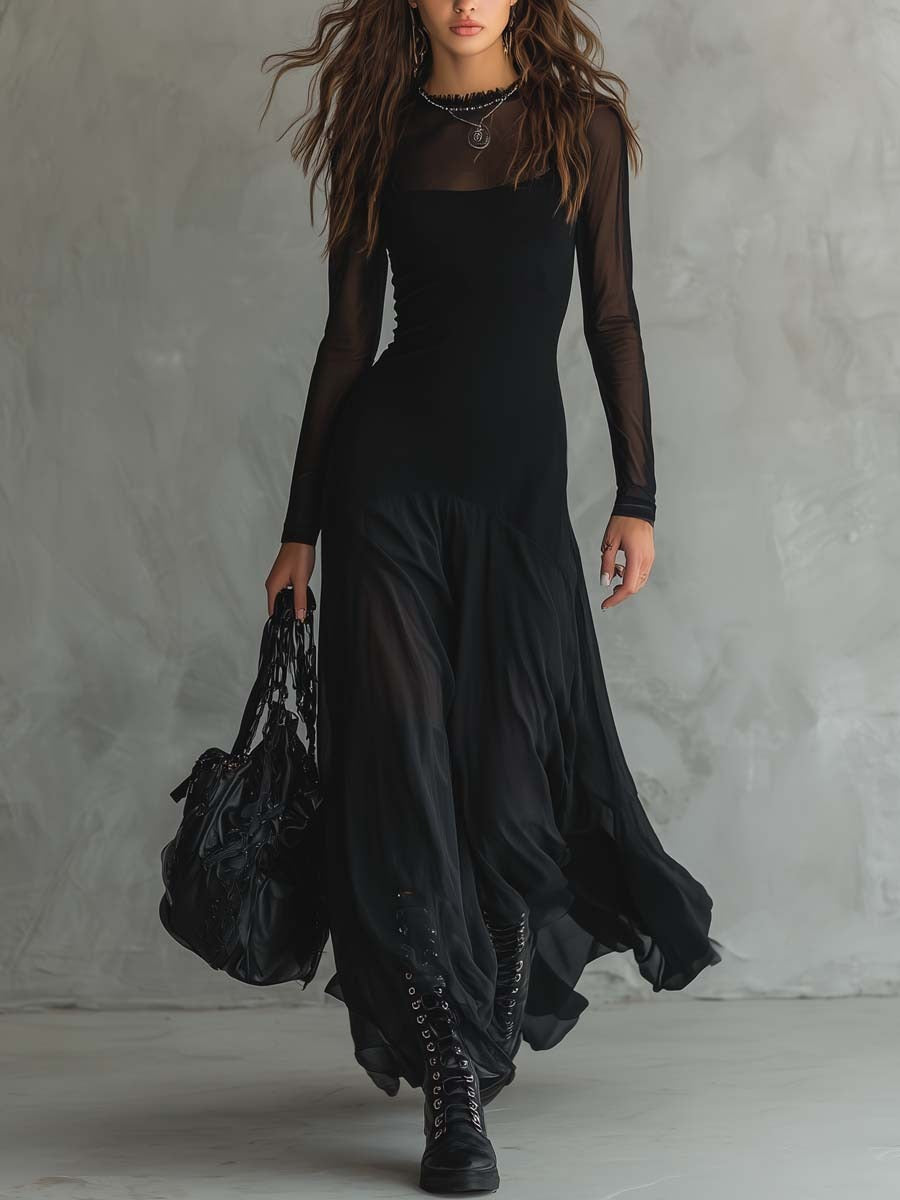 Lunaria | Soft-Fit Elegant Maxi Dress