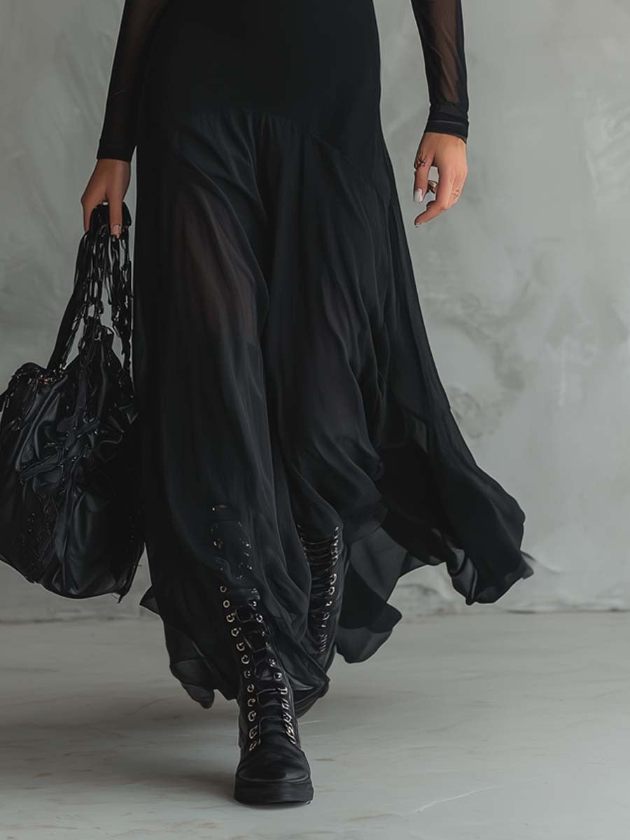 Lunaria | Soft-Fit Elegant Maxi Dress