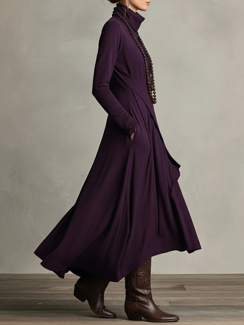 Florence | Women’s High-Neck Layered Maxi Dress
