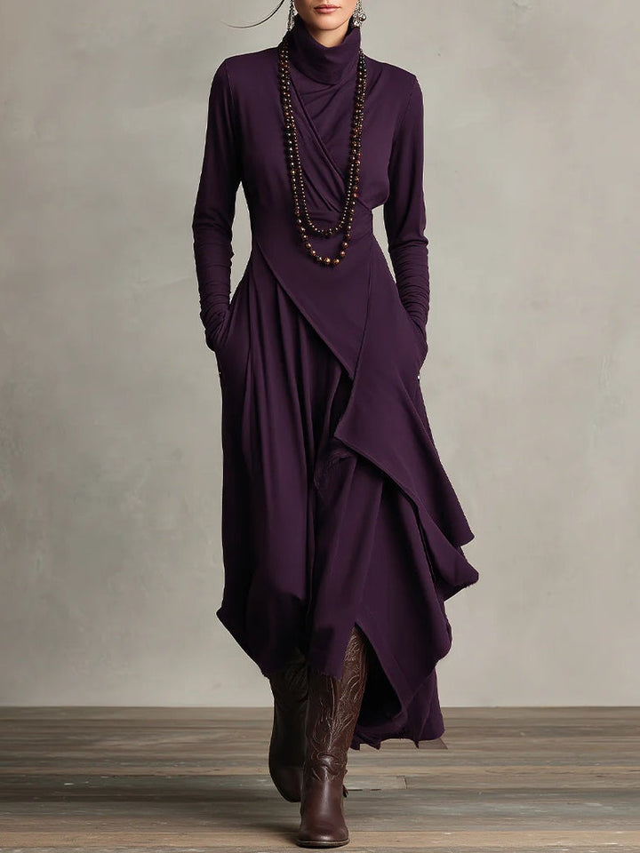 Florence | Women’s High-Neck Layered Maxi Dress