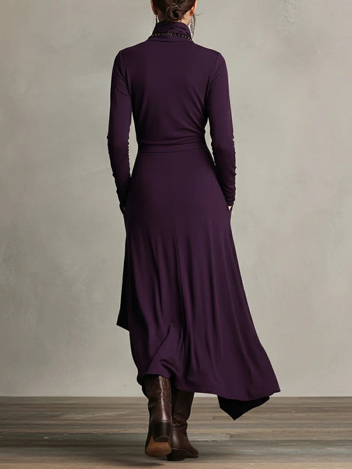 Florence | Women’s High-Neck Layered Maxi Dress