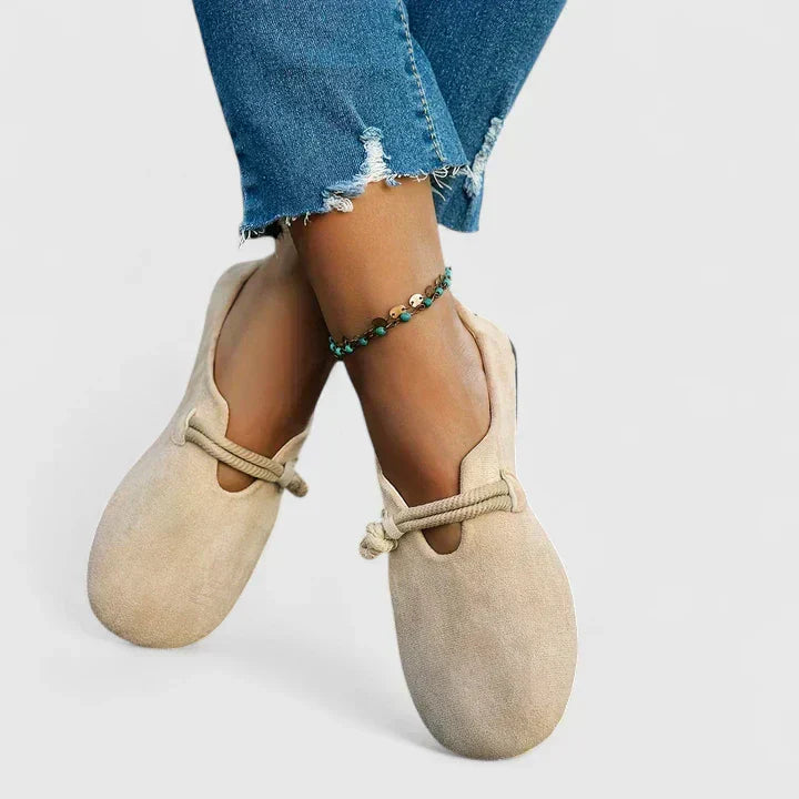 Elara | Lace Detail Slip-On Loafers