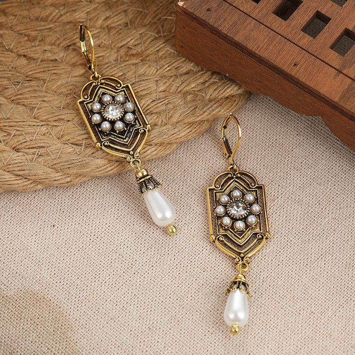 Florence | Women's Vintage Pearl Drop Earrings