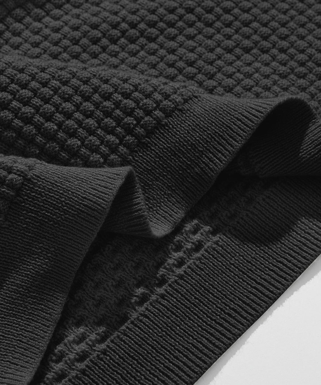 Alaric | Men’s Textured Long-Sleeve Polo Shirt