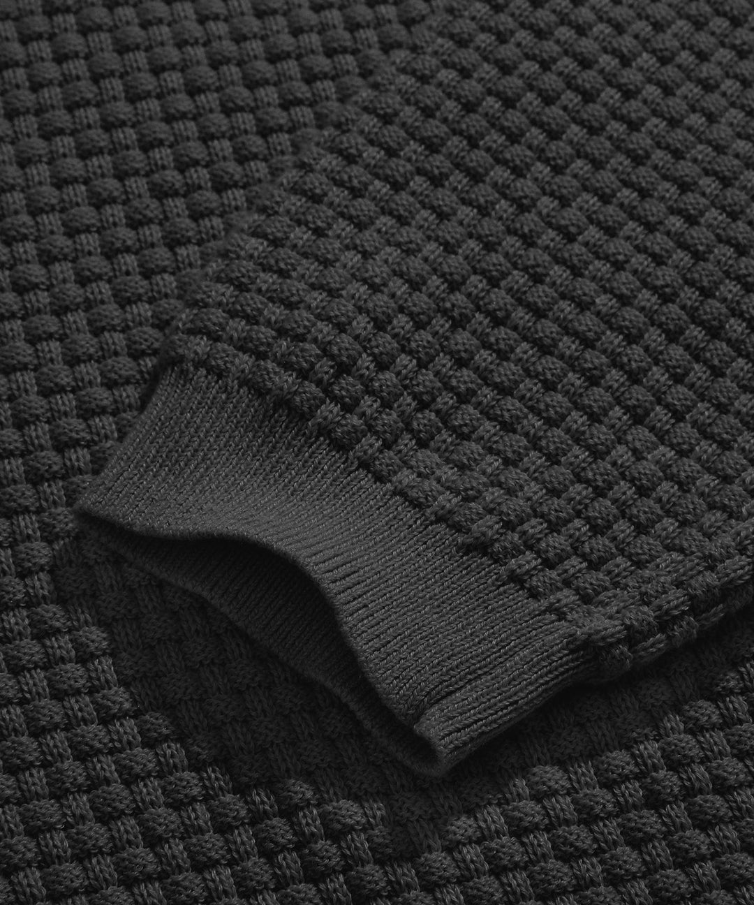 Alaric | Men’s Textured Long-Sleeve Polo Shirt