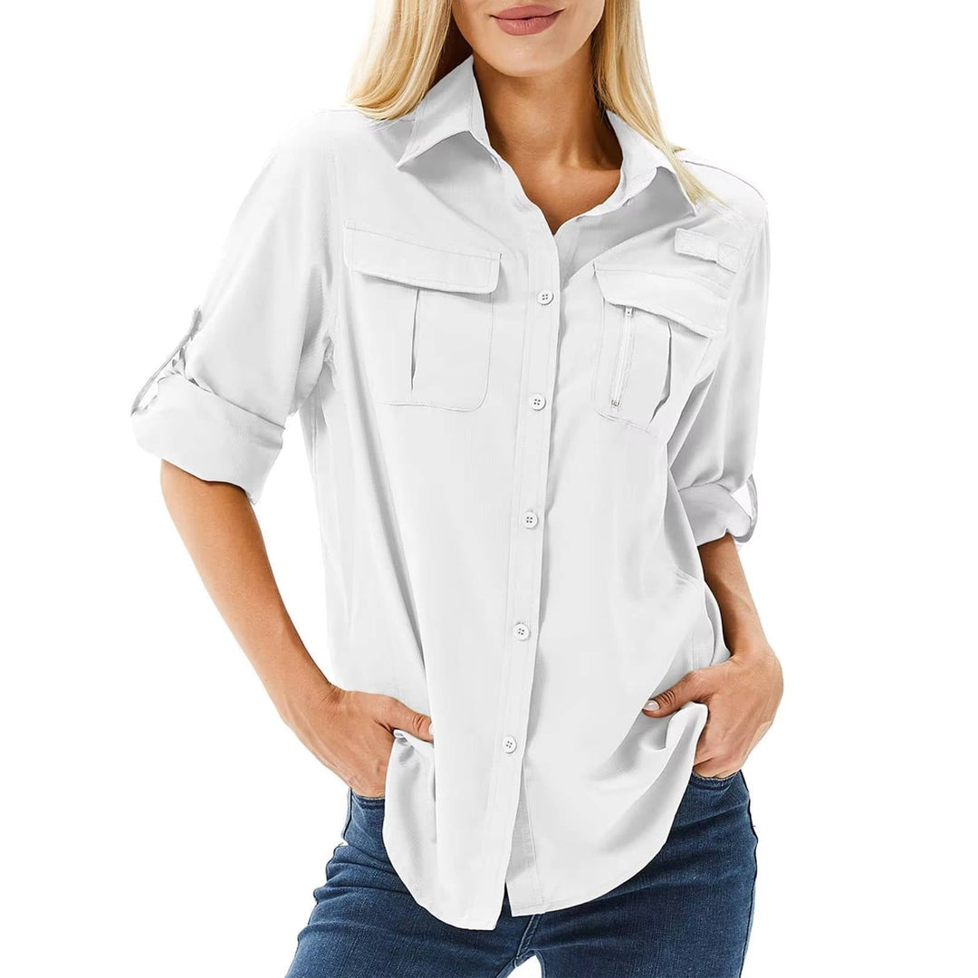 Bree | Women's Roll-Sleeve Safari Shirt