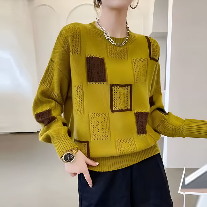 Warna | Elegant Squares Sweater