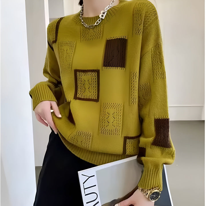 Warna | Elegant Squares Sweater