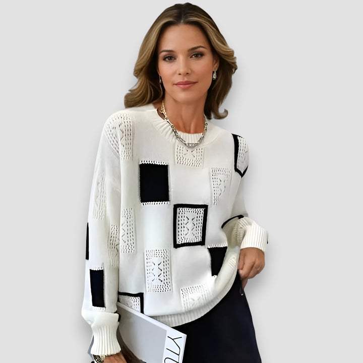 Warna | Elegant Squares Sweater