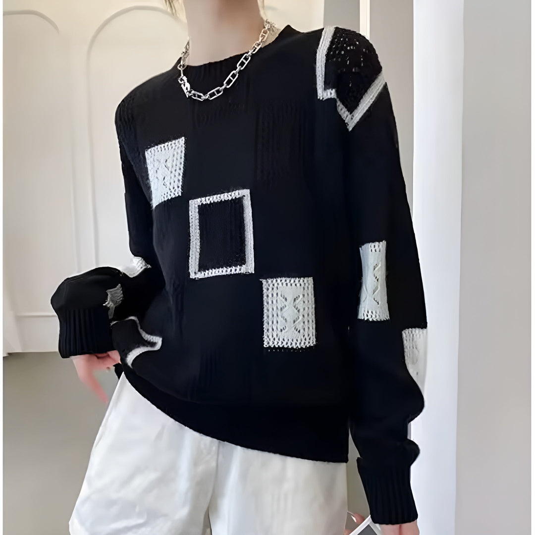 Warna | Elegant Squares Sweater