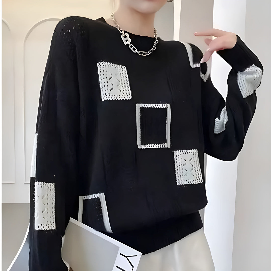 Warna | Elegant Squares Sweater