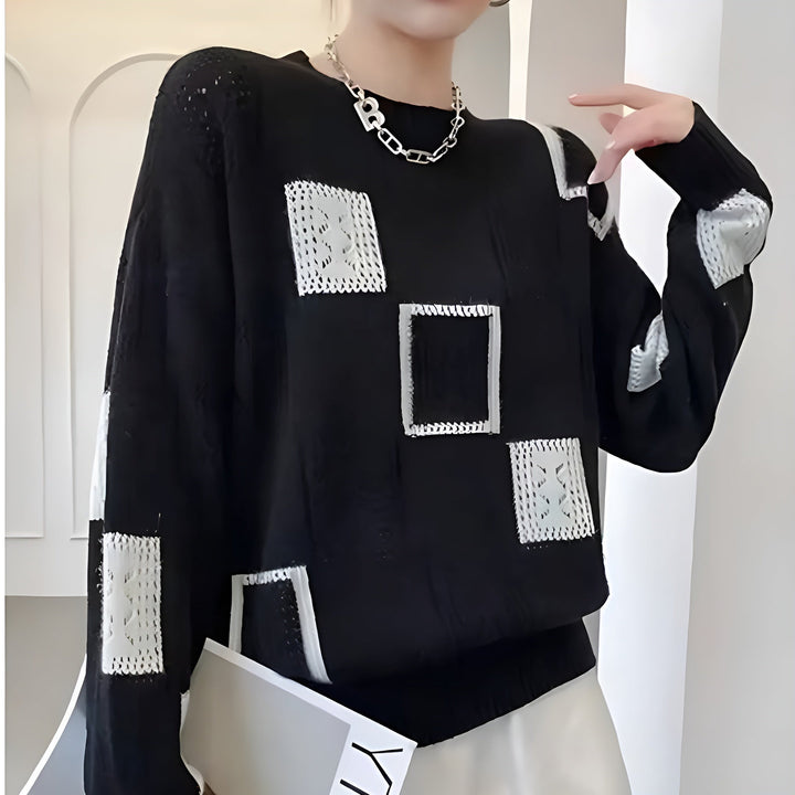 Warna | Elegant Squares Sweater