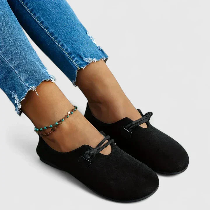 Elara | Lace Detail Slip-On Loafers