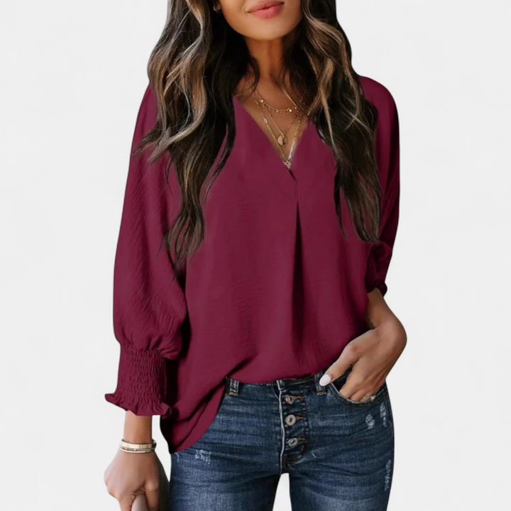 Joanna | V-Neck Business Casual Top