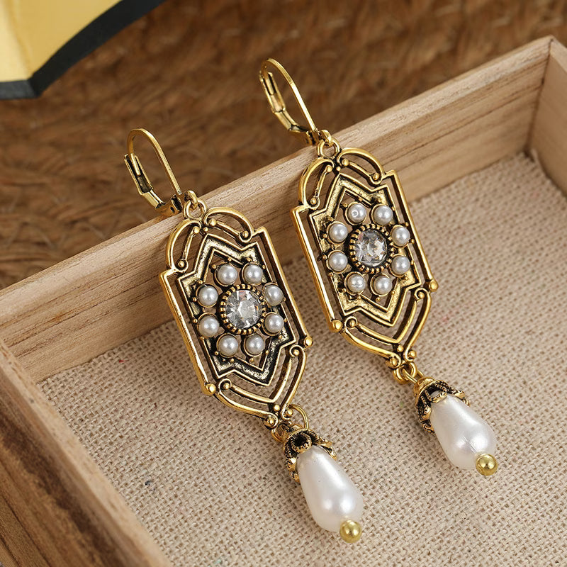Florence | Women's Vintage Pearl Drop Earrings