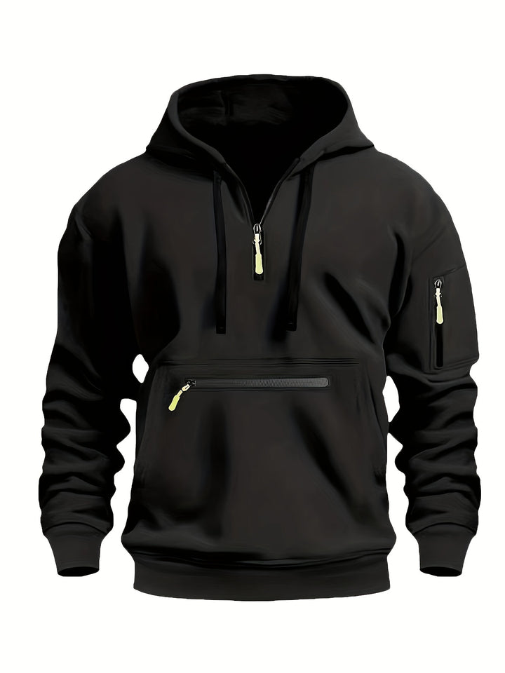 Finley | Men’s Half-Zip Hooded Sweatshirt with Zip Pockets