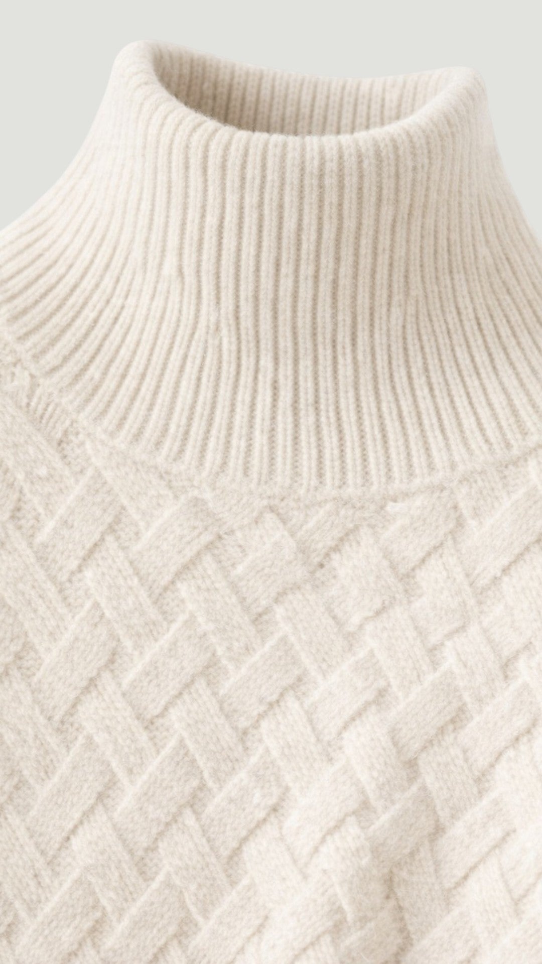 Althea | Geometric Turtleneck Knitted Jumper